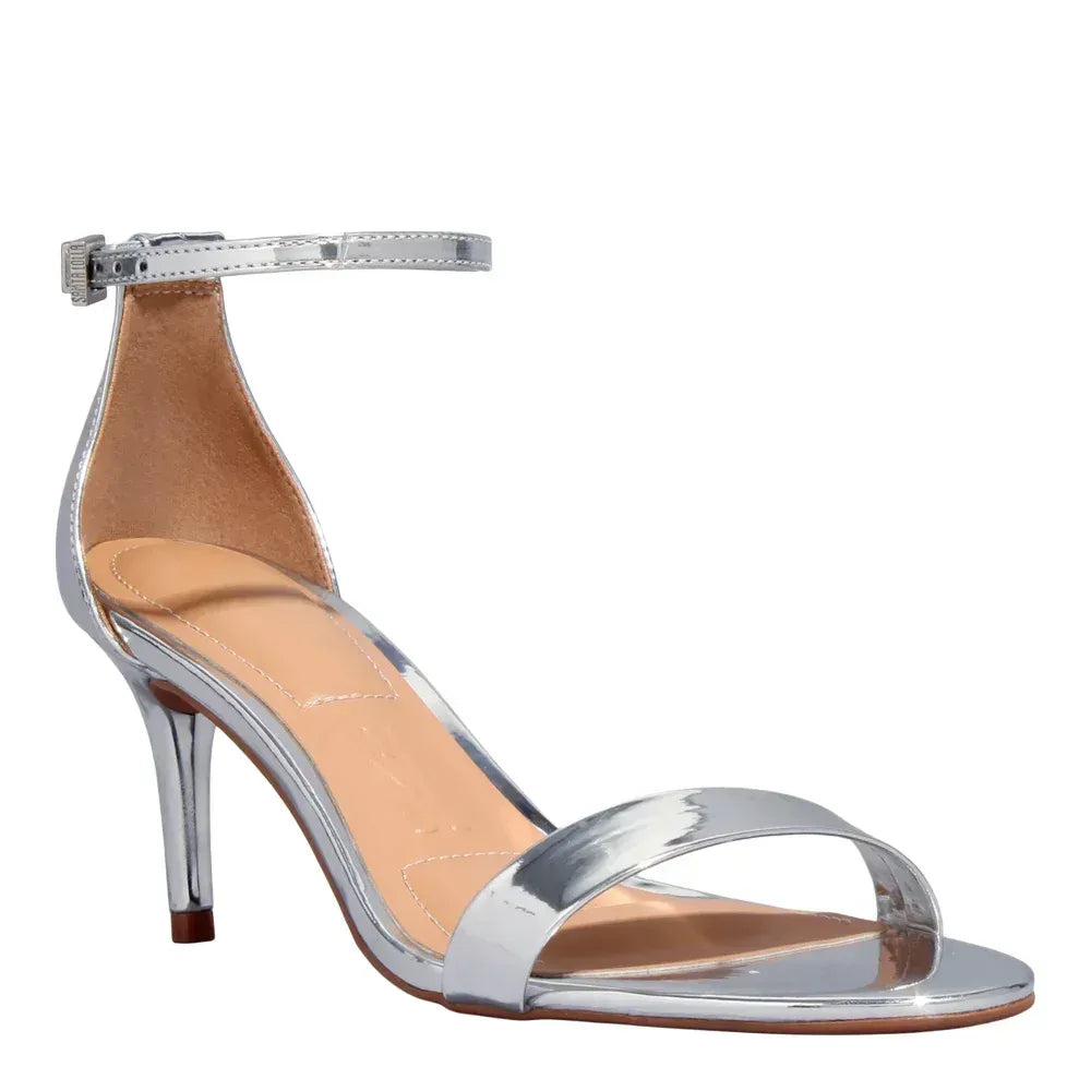 Sandália Santa Lolla Prata Specchio Salto Fino