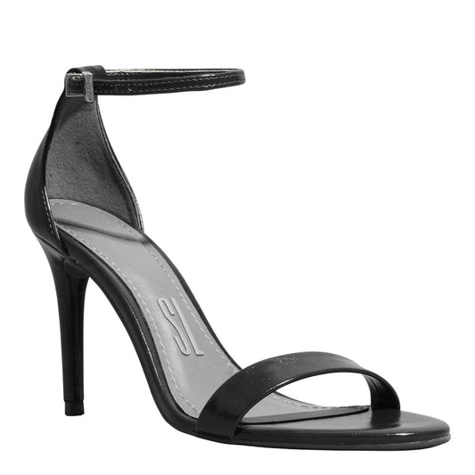 Sandália Santa Lolla Preta Salto Alto Fino