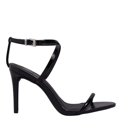 Sandália Santa Lolla Preta Salto Alto Fino