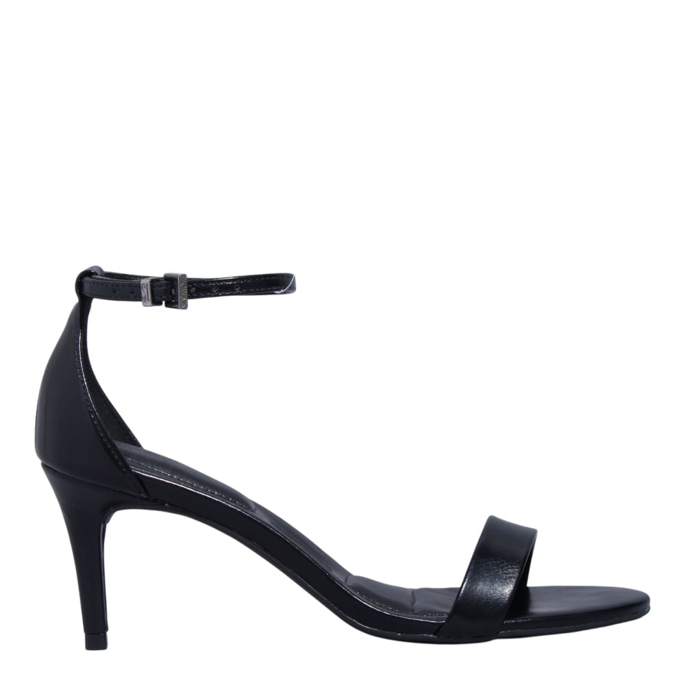 Sandália Santa Lolla Preta Salto Fino