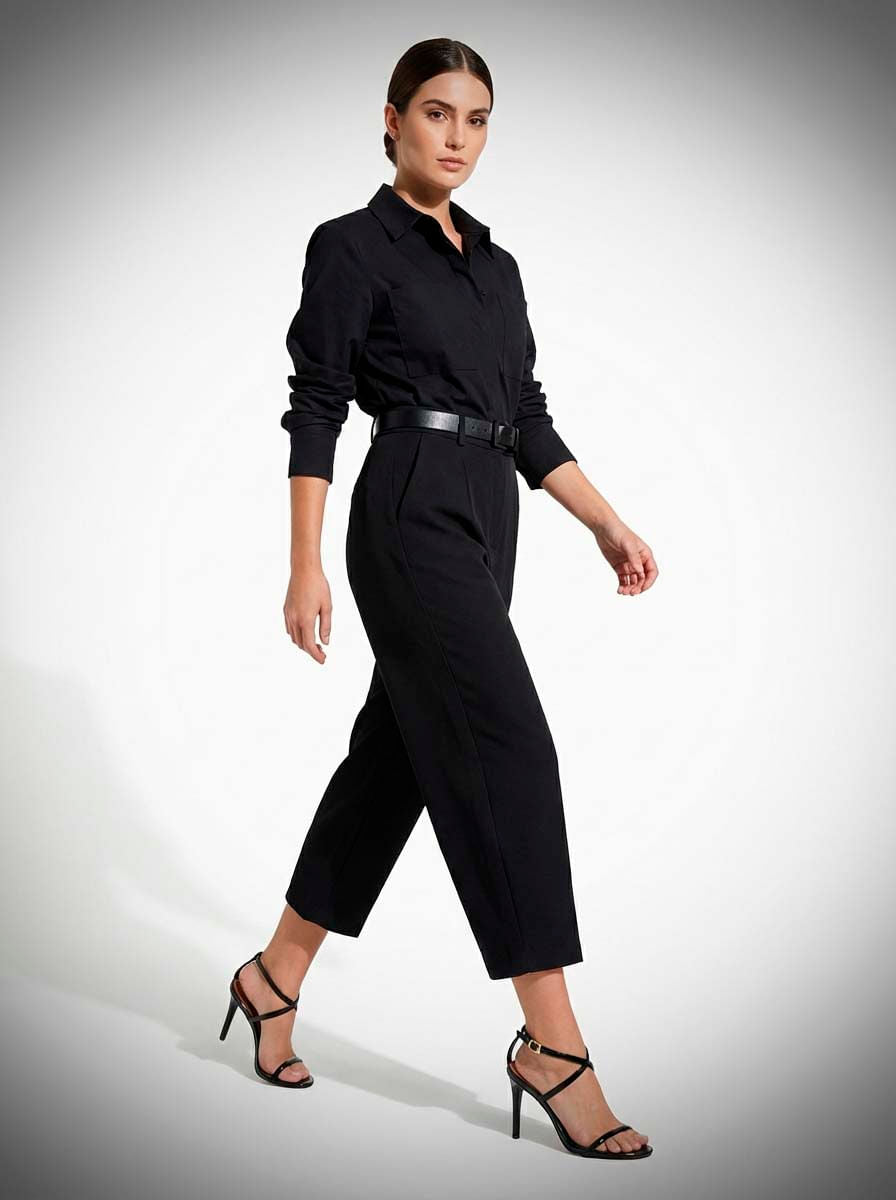 Sandália Santa Lolla Preta Tiras Finas Salto Fino