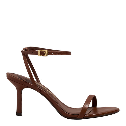 Sandália Santa Lolla Terracota Tiras Finas Salto Fino