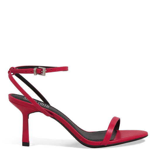 Sandália Santa Lolla Vermelha Salto Fino Tiras