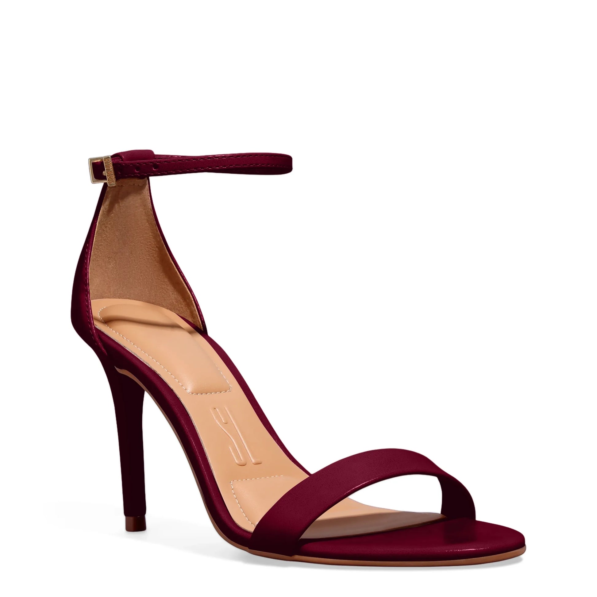 Sandália Santa Lolla Vinho Verniz Salto Fino