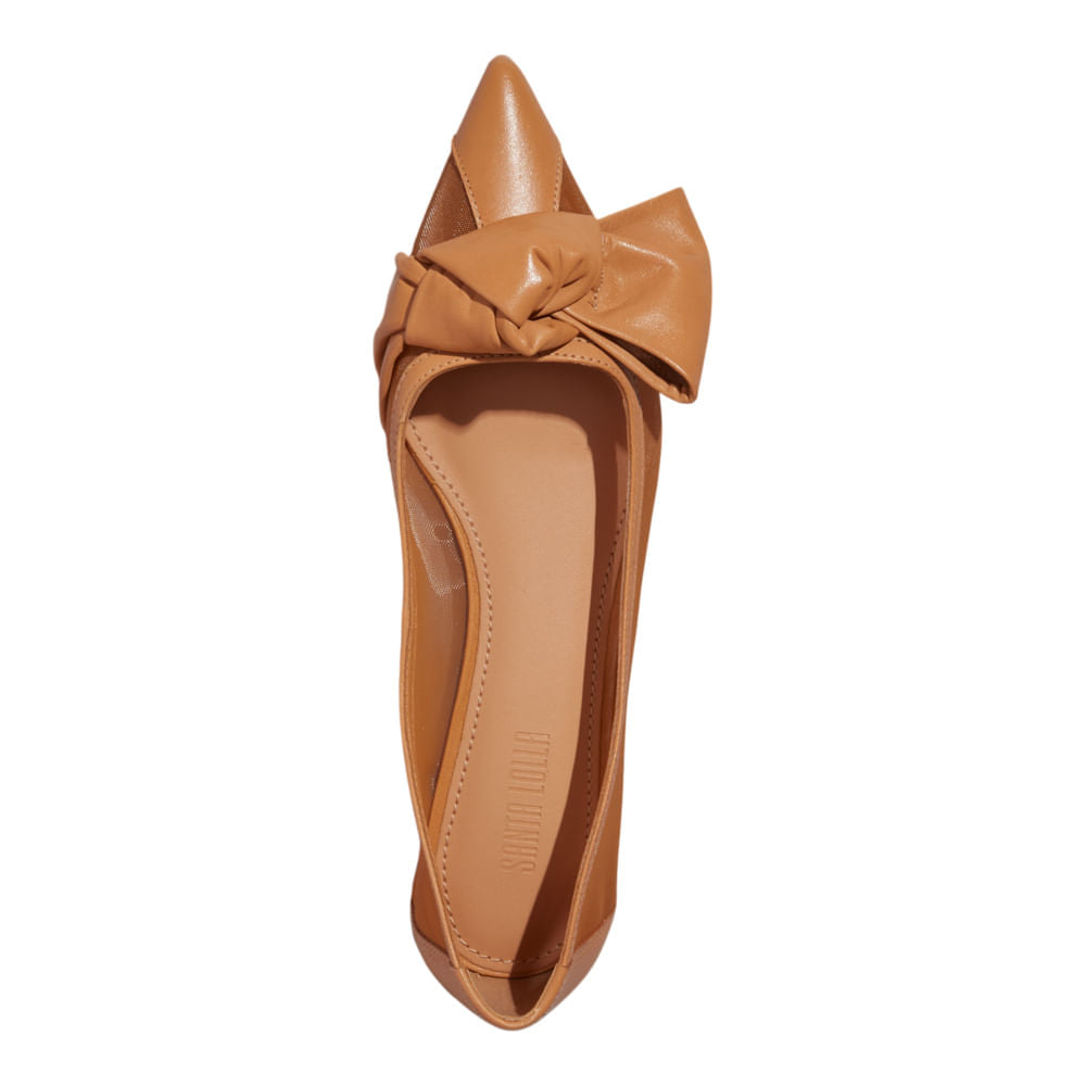 Sapatilha Santa Lolla Caramelo Bico Fino Nó