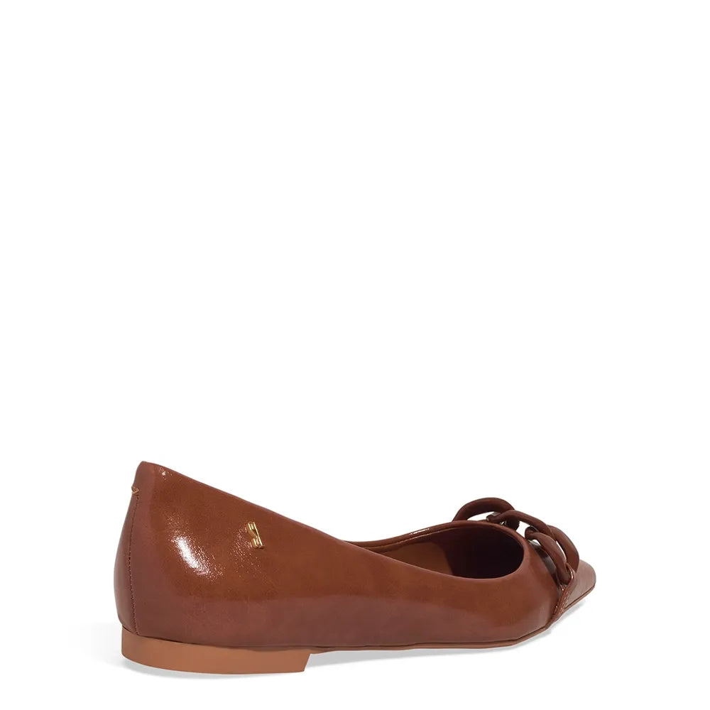 Sapatilha Santa Lolla Caramelo Corrente Brilhosa