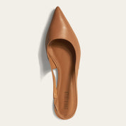 Sapatilha Santa Lolla Caramelo Slingback Bico Fino