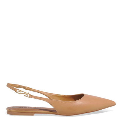 Sapatilha Santa Lolla Caramelo Slingback Couro