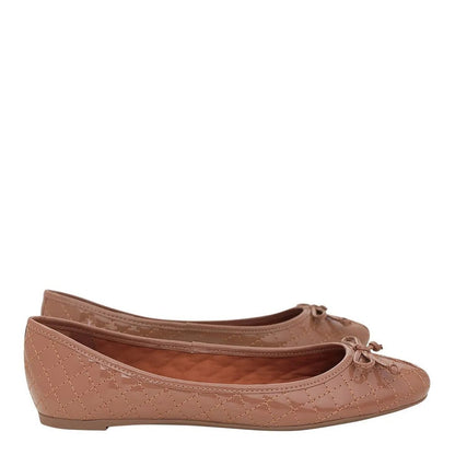 Sapatilha Santa Lolla Caramelo Verniz Matelassê