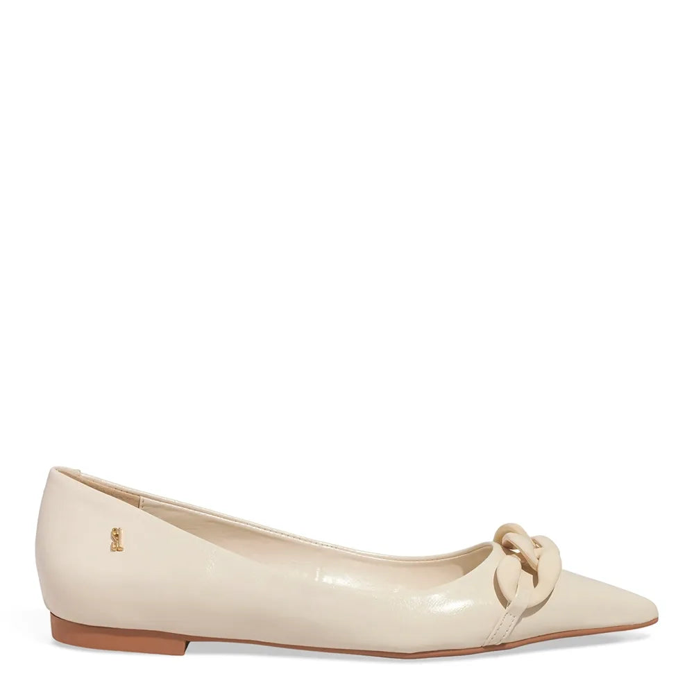 Sapatilha Santa Lolla Off White Bico Fino Elo