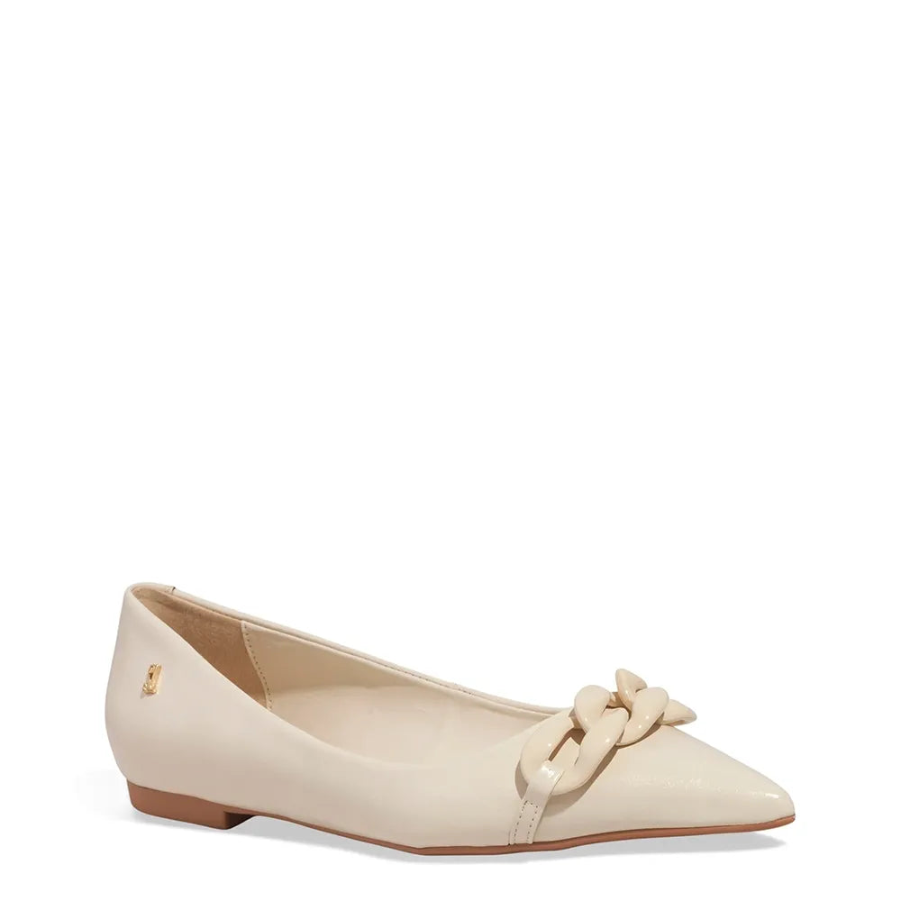 Sapatilha Santa Lolla Off White Bico Fino Elo