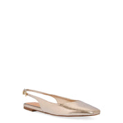 Sapatilha Slingback Santa Lolla Dourada Metalizada