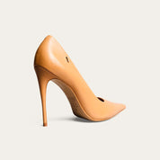 Scarpin Santa Lolla Caramelo Couro Salto Agulha