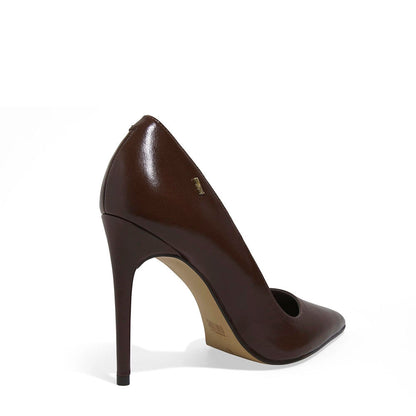 Scarpin Santa Lolla Marrom Couro Salto Fino