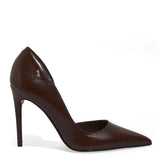 Scarpin Santa Lolla Marrom Couro Salto Fino