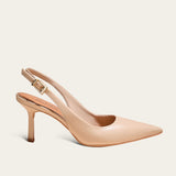 Scarpin Santa Lolla Nude Slingback Salto Fino