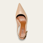 Scarpin Santa Lolla Nude Slingback Salto Fino