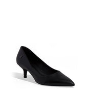 Scarpin Santa Lolla Preto Couro Salto Baixo