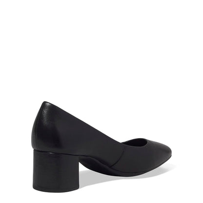 Scarpin Santa Lolla Preto Couro Salto Bloco