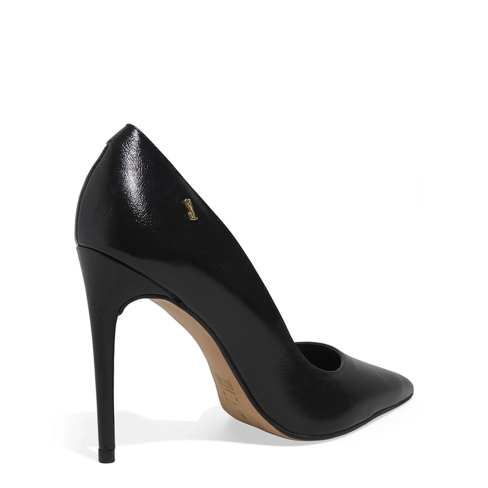Scarpin Santa Lolla Preto Salto Alto Fino