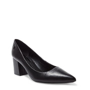 Scarpin Santa Lolla Preto Salto Bloco Baixo