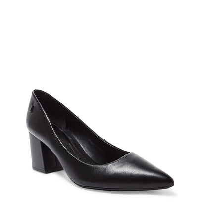 Scarpin Santa Lolla Preto Salto Bloco Baixo