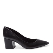 Scarpin Santa Lolla Preto Salto Bloco Baixo