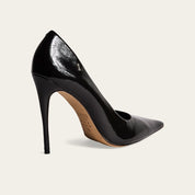 Scarpin Santa Lolla Preto Verniz Salto Fino