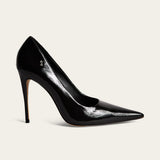 Scarpin Santa Lolla Preto Verniz Salto Fino