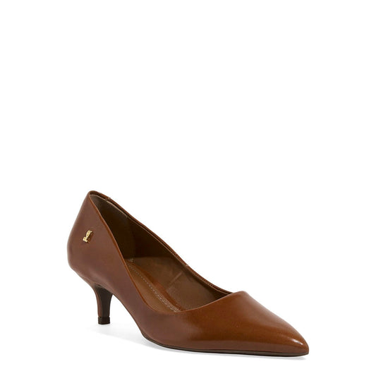 Scarpin Santa Lolla Terracota Couro Salto Fino