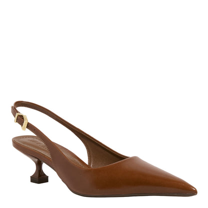 Scarpin Santa Lolla Terracota Slingback Salto Baixo