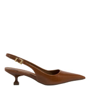 Scarpin Santa Lolla Terracota Slingback Salto Baixo