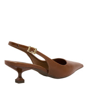 Scarpin Santa Lolla Terracota Slingback Salto Baixo
