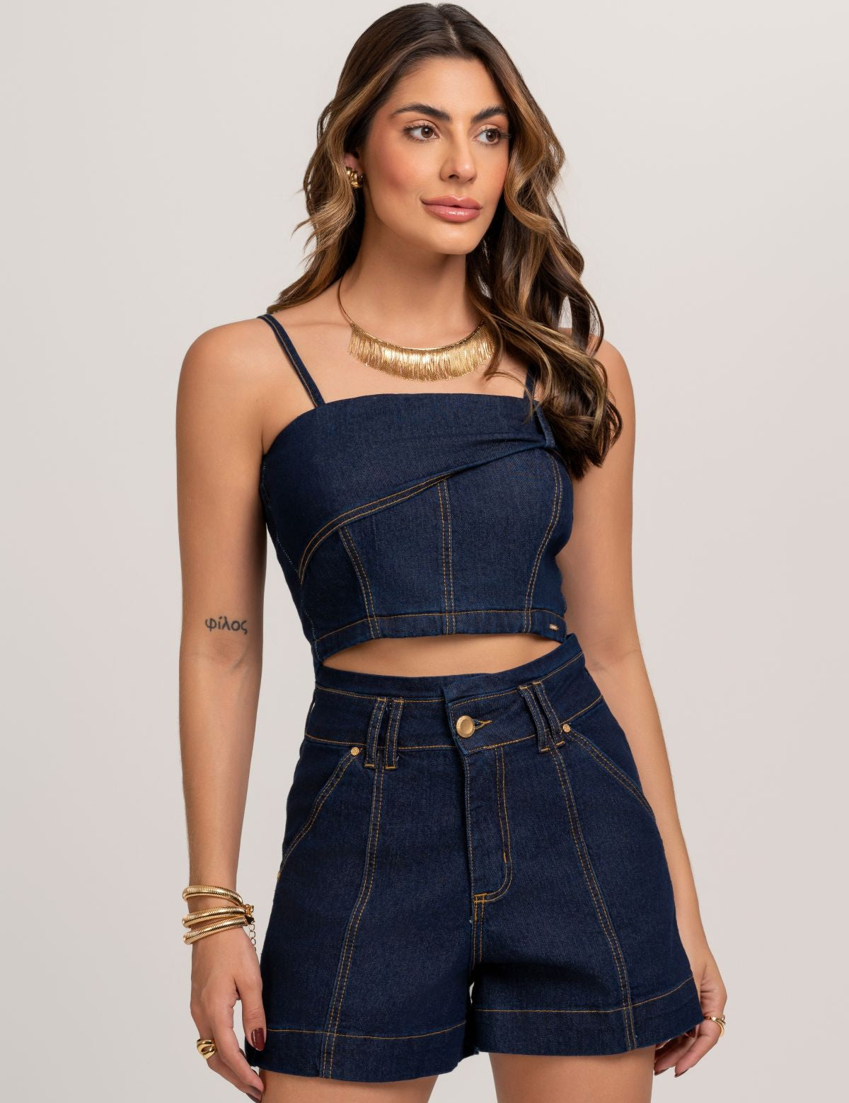 Short Jeans Bolso Faca Frysaide 