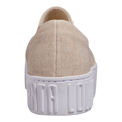 Slip On Bege Santa Lolla Sola Alta 