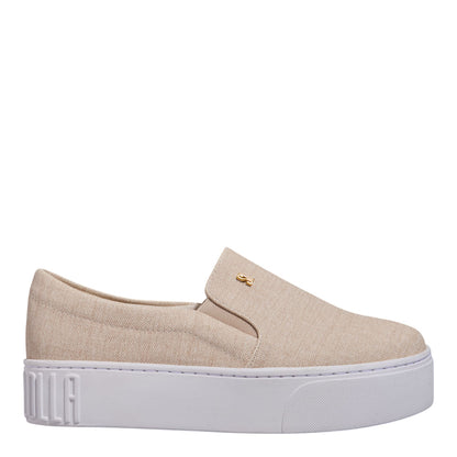 Slip On Bege Santa Lolla Sola Alta 
