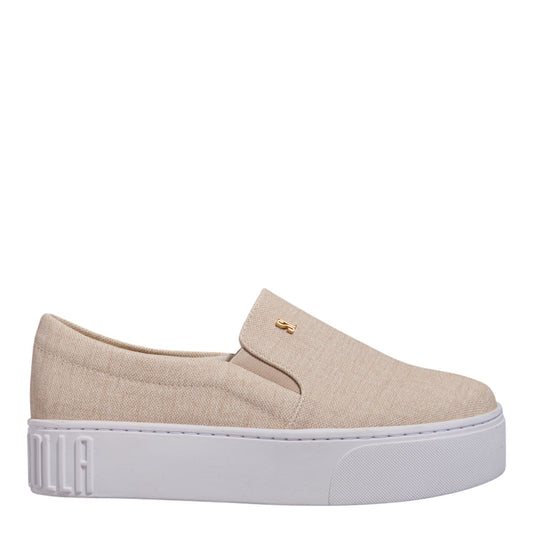 Slip On Bege Santa Lolla Sola Alta 