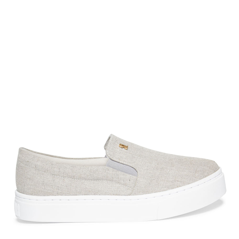 Slip On Santa Lolla Linho Sola Baixa