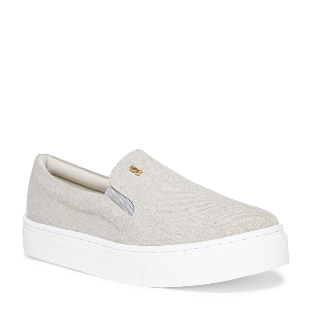 Slip On Santa Lolla Linho Sola Baixa
