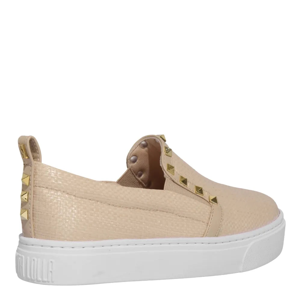 Slip On Santa Lolla Nude Tamado Spikes Sola Baixa
