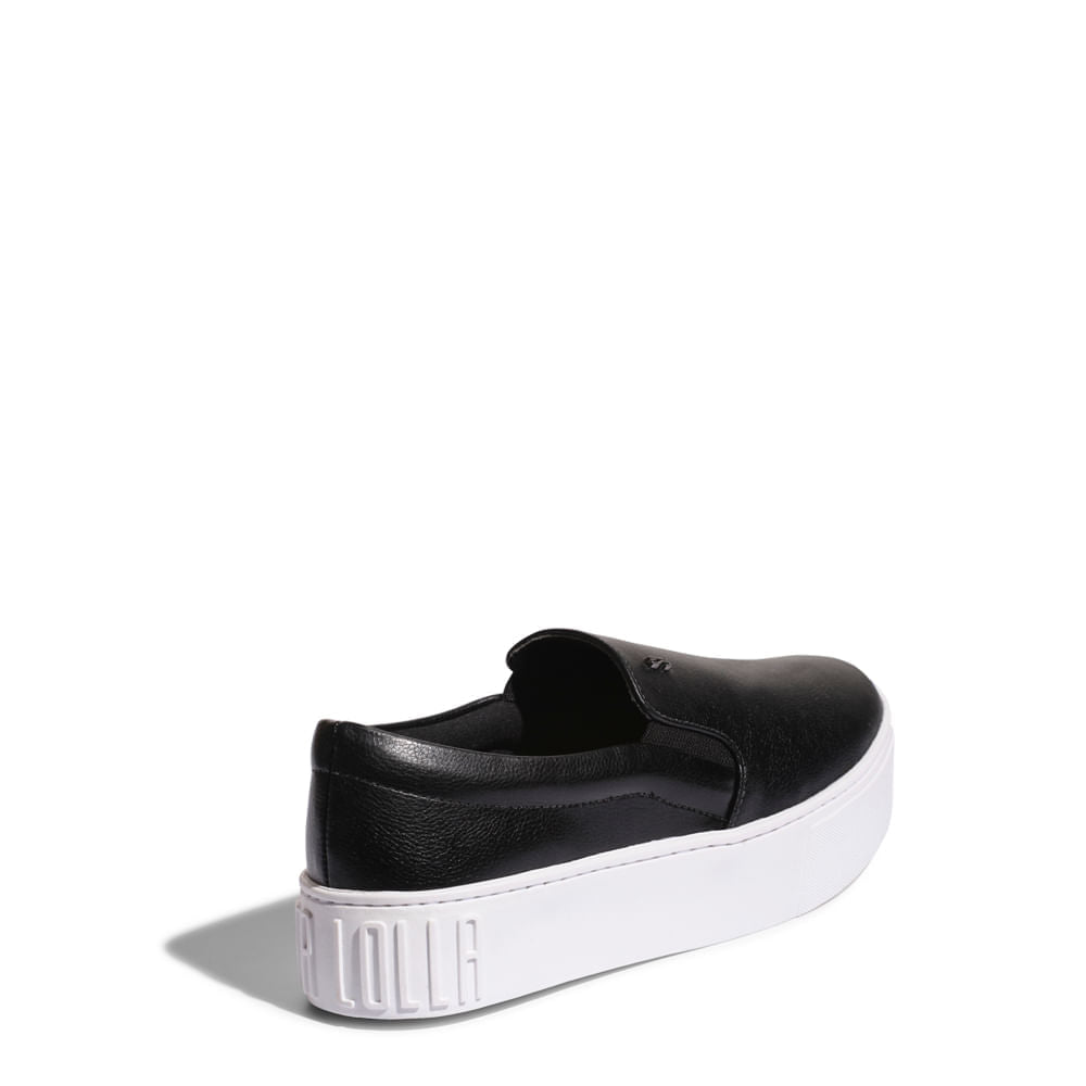 Slip On Santa Lolla Preto Sola Alta
