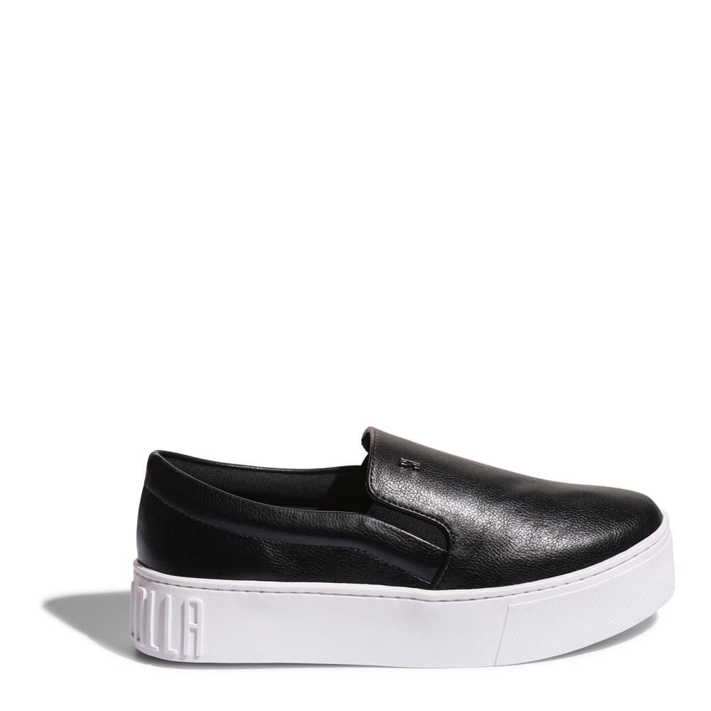 Slip On Santa Lolla Preto Sola Alta