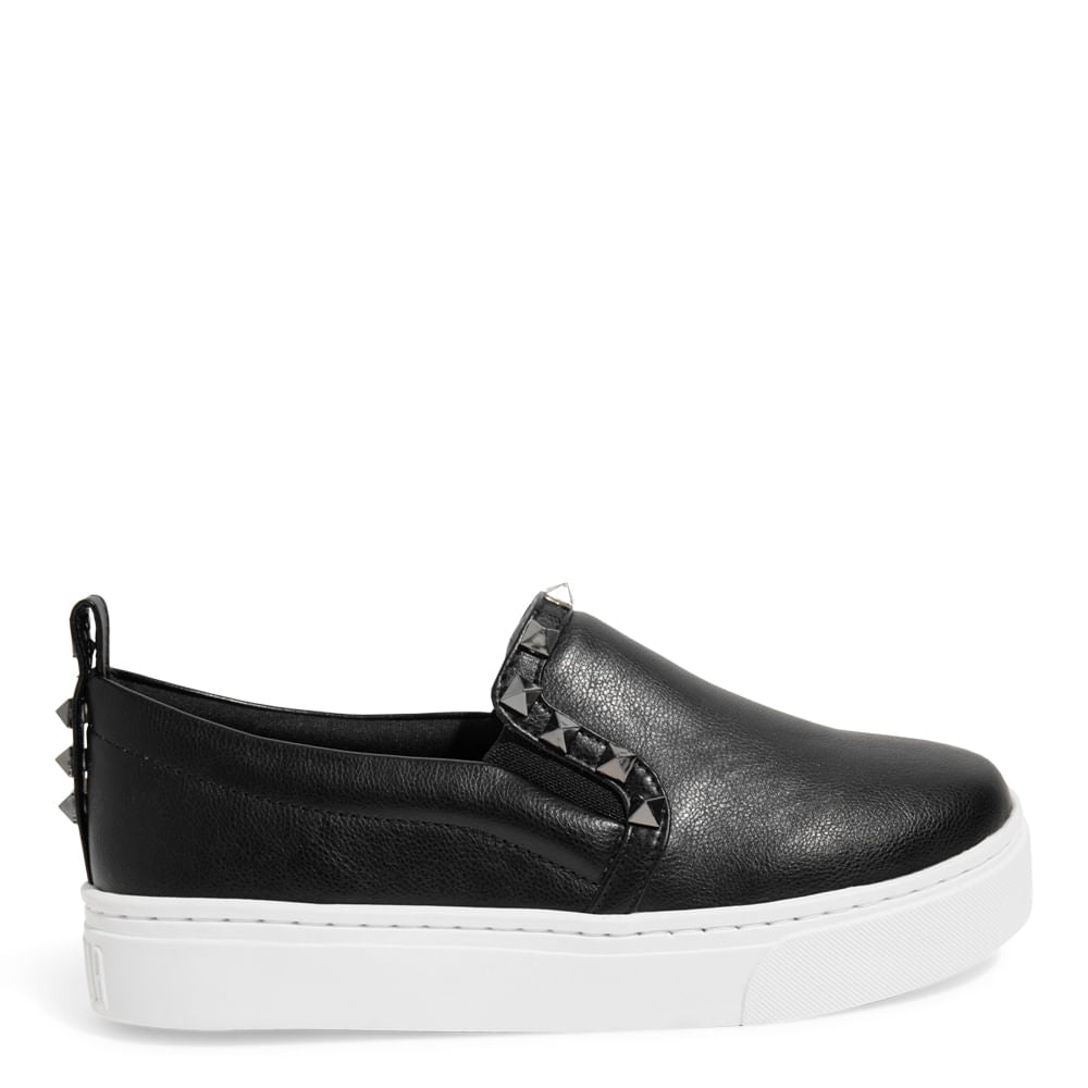 Slip On Santa Lolla Preto Spikes Sola Alta