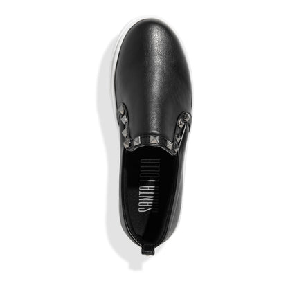 Slip On Santa Lolla Preto Spikes Sola Alta