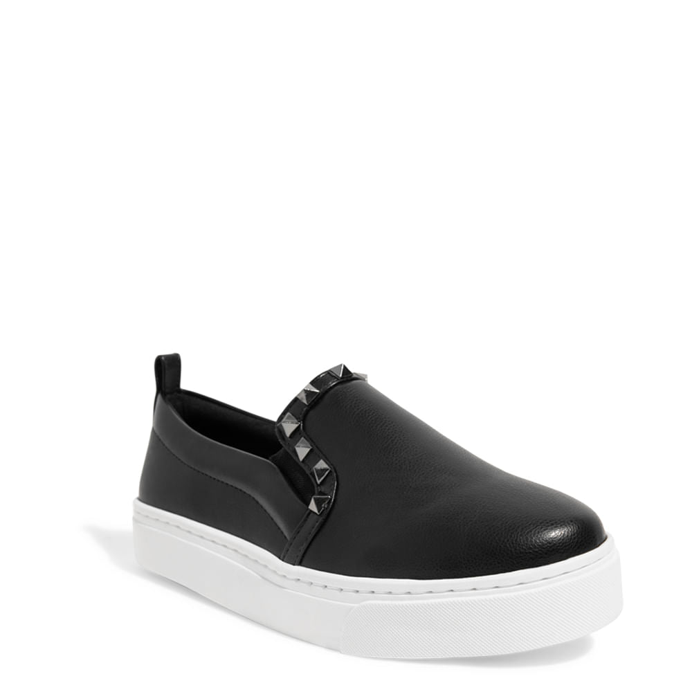 Slip On Santa Lolla Preto Spikes Sola Alta