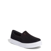 Slip On Santa Lolla Preto Suede Sola Baixa