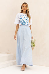T-Shirt Branca Estampa Liberty Frysaide