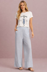 T-Shirt Meia Loka Branca Estampa Localizada