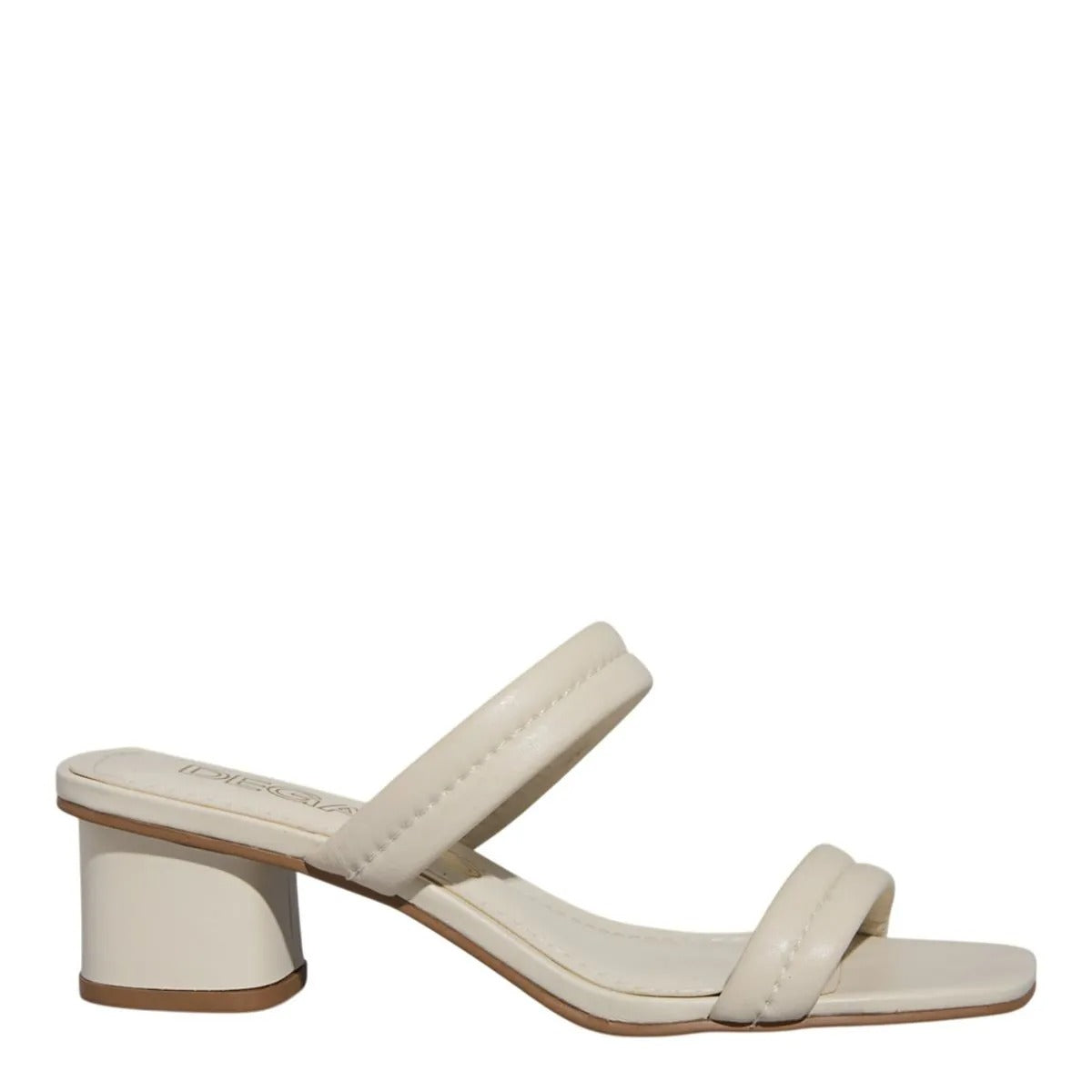 Tamanco Degalls Off White Couro Salto Bloco