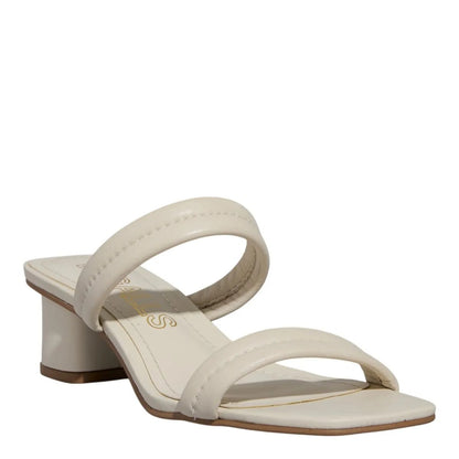 Tamanco Degalls Off White Couro Salto Bloco